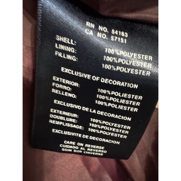 Tommy Hilfiger Quilted Full-Zip Coat Jacket W/ Hood Women Size Medium READ - Picture 9 of 10